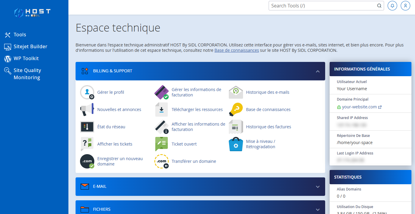 Gestion de la facturation et de l'assistance